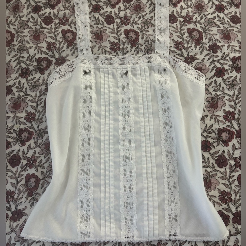 White lace camisole